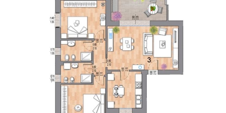 Nuovo appartamento in centro a Correggio